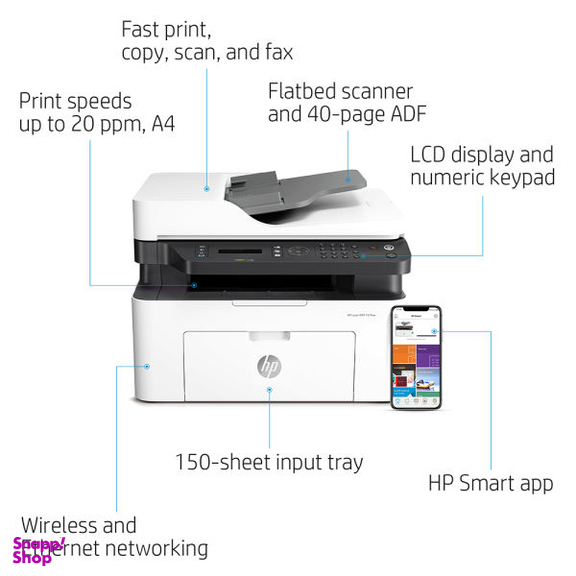 پرینتر چندکاره لیزری اچ پی مدل Laser Mfp 137Fnw
