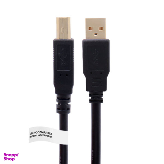 کابل USB 2.0 پرینتر امروزمارکت مدل EM27A01 طول 3 متر