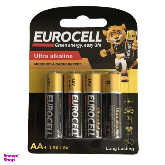 باتری قلمی یوروسل مدل Ultra Alkaline بسته 4 عددی