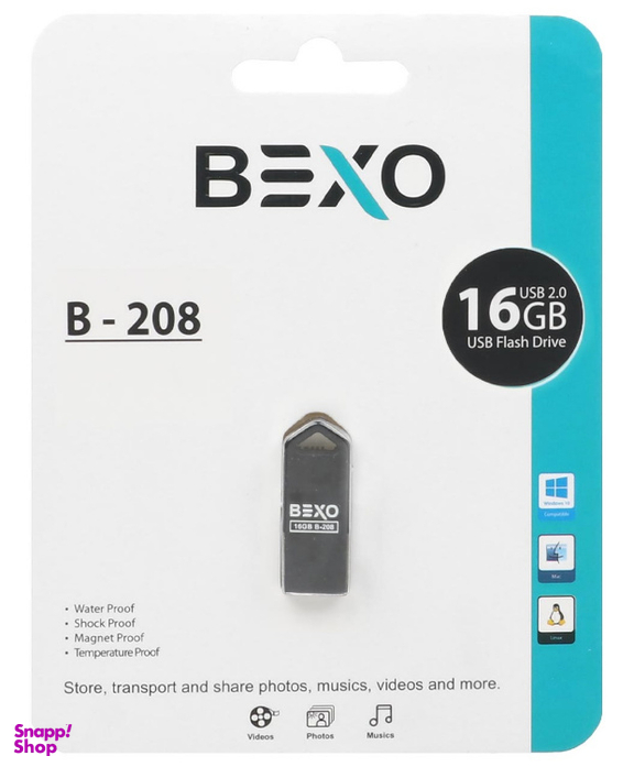 فلش مموری بکسو (Bexo) مدل B-208 ظرفیت 16 گیگابایت