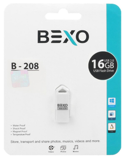 فلش مموری بکسو (Bexo) مدل B-208 ظرفیت 16 گیگابایت
