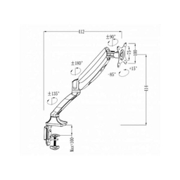 پایه نگهدارنده مانیتور ارگو مدل WLA004