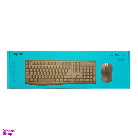 کیبورد و ماوس بی سیم رپو مدل X1800 Pro