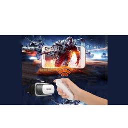 هدست واقعیت مجازی وی آر باکس مدل VR Box 2 به همراه ریموت کنترل بلوتوث و DVD حاوی اپلیکیشن و باتری