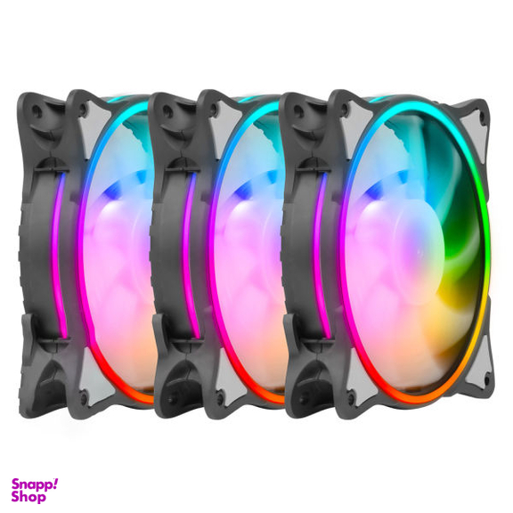 فن کیس گرین مدل HURACAN FAN GFK120M-ARGB بسته 3 عددی