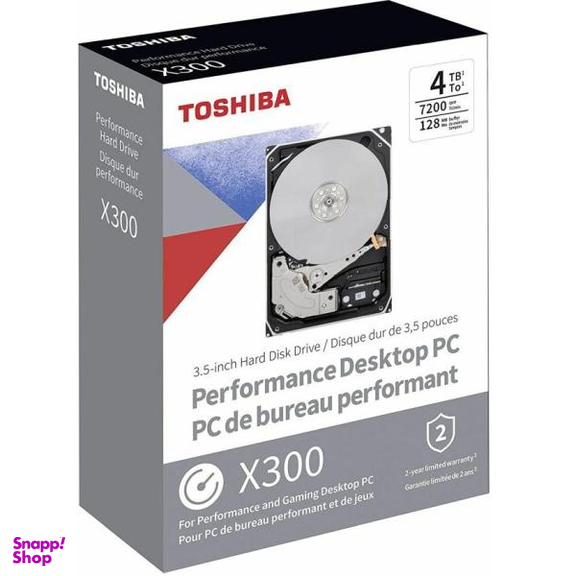 هارددیسک اینترنال توشیبا سری X300 مدل HDWE140 ظرفیت 4 ترابایت