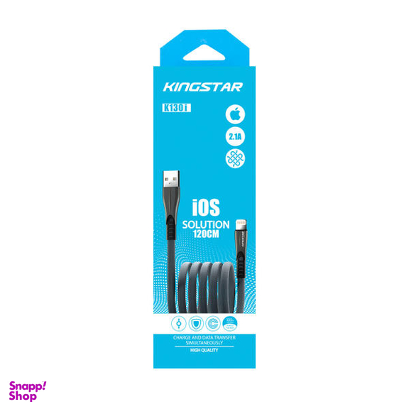 کابل تبدیل USB به لایتنینگ کینگ استار مدل K130i طول 1.2 متر