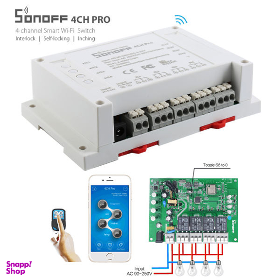 رله سویئچ هوشمند سونوف مدل 4CH Pro R2