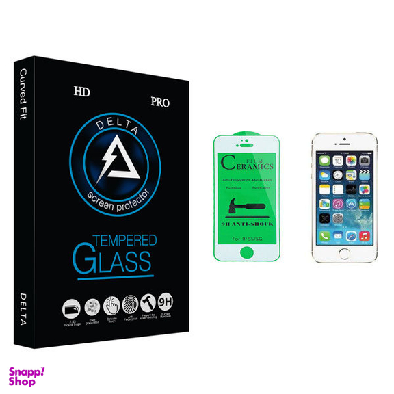 محافظ صفحه نمایش سرامیکی دلتا مدل Fit مناسب برای گوشی موبایل اپل iPhone 5