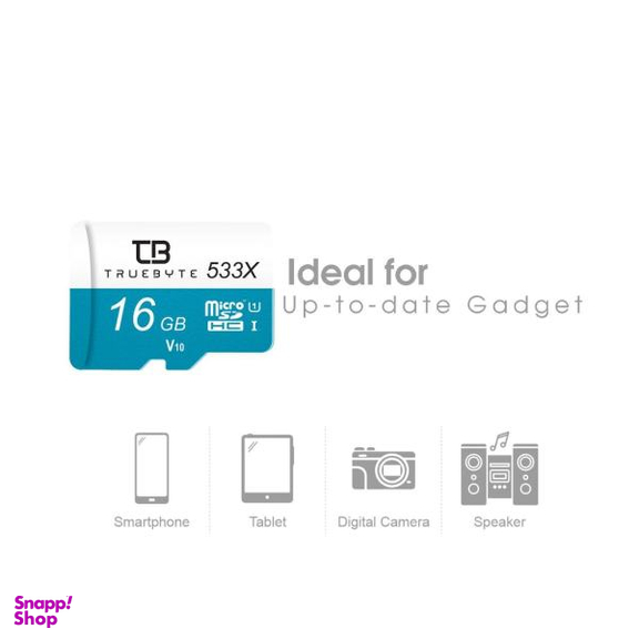 کارت حافظه microSD HC تروبایت مدل 533X V30 کلاس 10 استاندارد UHS-I U1 ظرفیت 16 گیگابایت