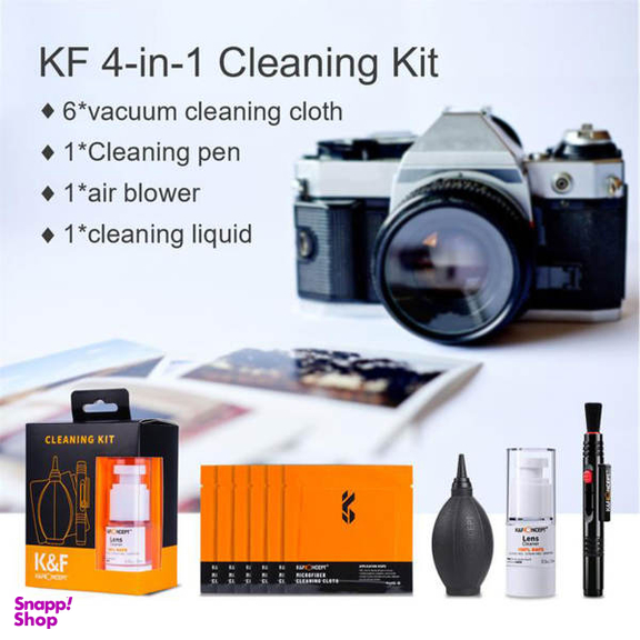 کیت تمیز کننده لنز دوربین کی اند اف کد SKU.1618