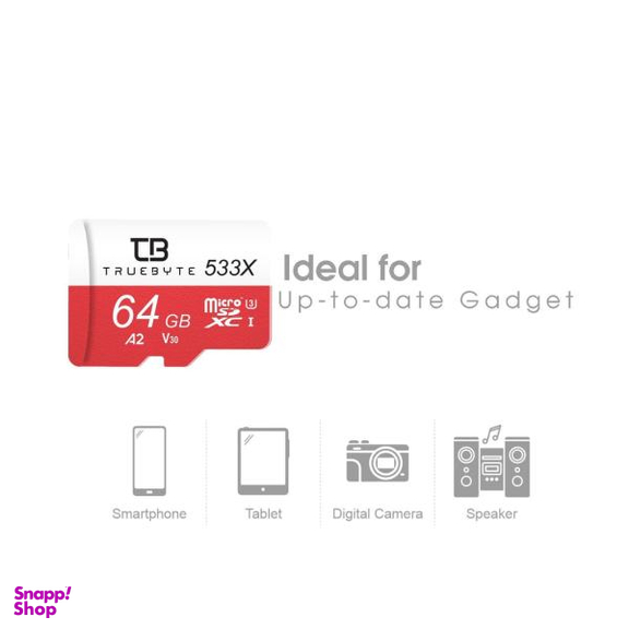 کارت حافظه microSD XC تروبایت مدل 533X-A2- V30 کلاس 10 استاندارد UHS-I U3 ظرفیت 64 گیگابایت
