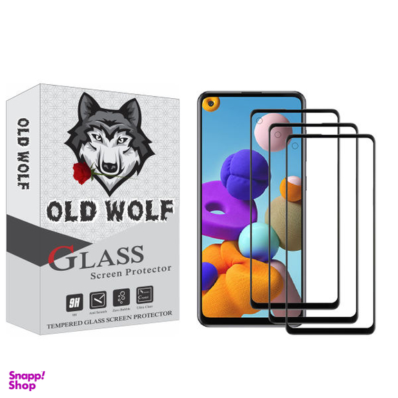 محافظ صفحه نمایش اولد ولف مدل Fl-A21s مناسب برای گوشی موبایل سامسونگ Galaxy A21s بسته سه عددی