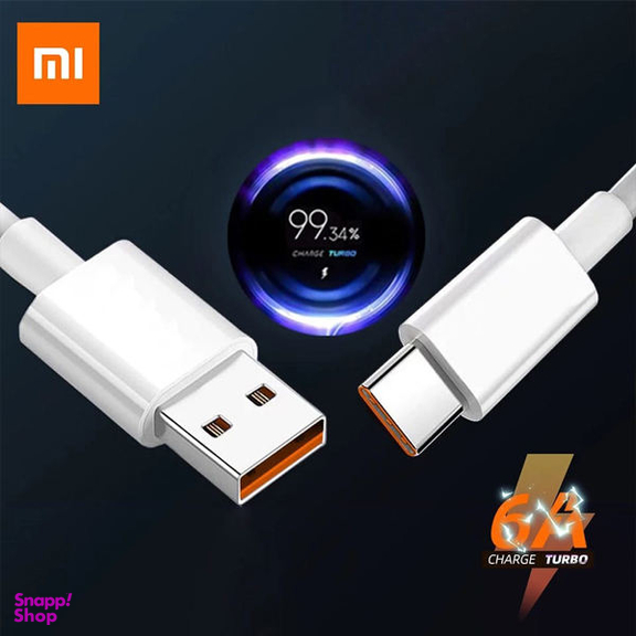 کابل تبدیل USB به USB-C مدل 6A Turbo طول 1 متر غیر اصل