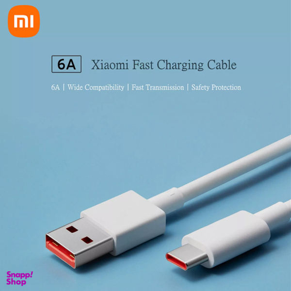 کابل تبدیل USB به USB-C مدل 6A Turbo طول 1 متر غیر اصل