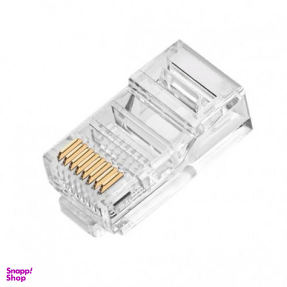 سوکت شبکه CAT6 مدل RJ45 بسته 100 عددی