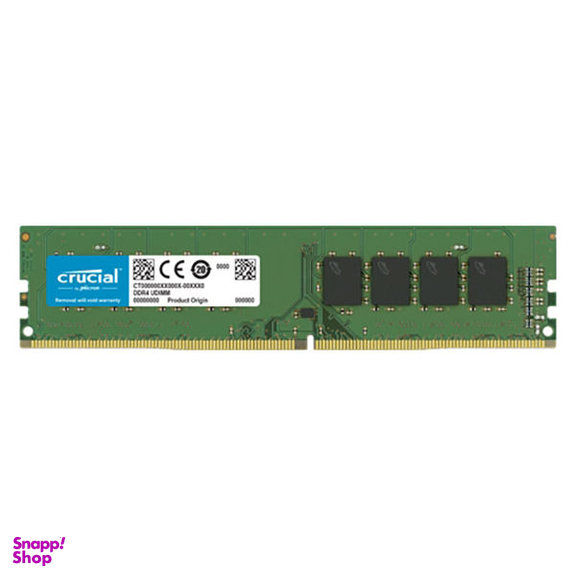 رم کامپیوتر DDR4 دو کاناله 3200 مگاهرتز CL22 کروشیال مدل CT16 ظرفیت 16 گیگابایت