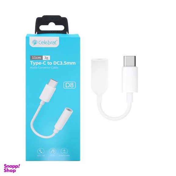 تبدیل USB-C به جک 3.5 میلی متری سلبریت مدل D8