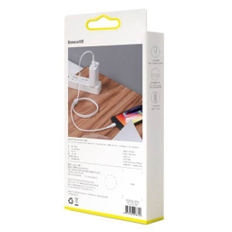 کابل تبدیل USB به لایتنینگ باسیوس مدل MINI WHITE طول 1 متر