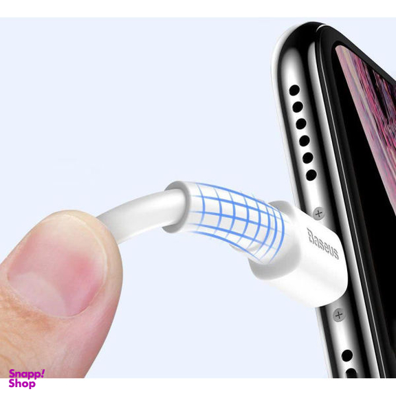 کابل تبدیل USB به لایتنینگ باسیوس مدل MINI WHITE طول 1 متر