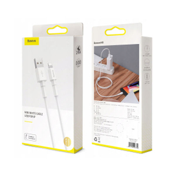 کابل تبدیل USB به لایتنینگ باسیوس مدل MINI WHITE طول 1 متر