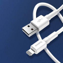 کابل تبدیل USB به لایتنینگ باسیوس مدل MINI WHITE طول 1 متر