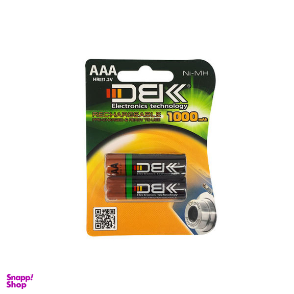باتری قلمی و نیم قلمی قابل شارژ دی بی کی مدل 1000 HR6 2300mAh/HR03 بسته 4 عددی