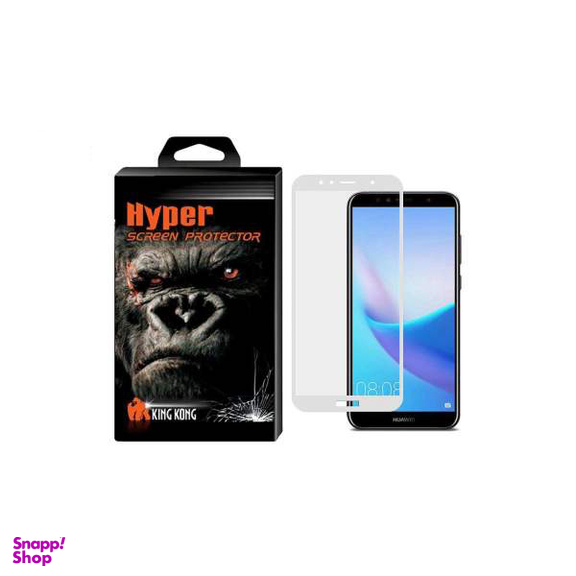 محافظ صفحه نمایش شیشه ای کینگ کونگ مدل Hyper Fullcover مناسب برای گوشی Huawei Y6 Prime 2018