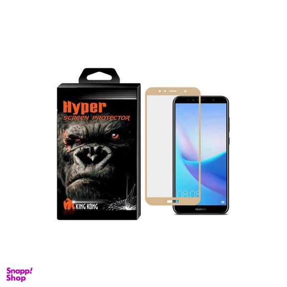 محافظ صفحه نمایش شیشه ای کینگ کونگ مدل Hyper Fullcover مناسب برای گوشی Huawei Y6 Prime 2018