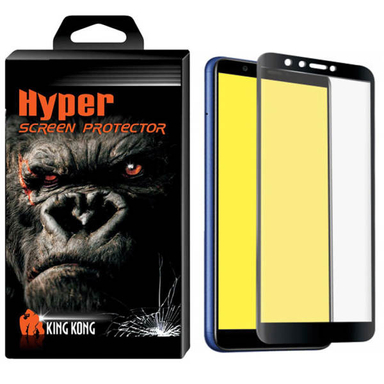 محافظ صفحه نمایش شیشه ای کینگ کونگ مدل Hyper Fullcover مناسب برای گوشی Huawei Y6 Prime 2018