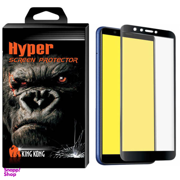 محافظ صفحه نمایش شیشه ای کینگ کونگ مدل Hyper Fullcover مناسب برای گوشی Huawei Y6 Prime 2018