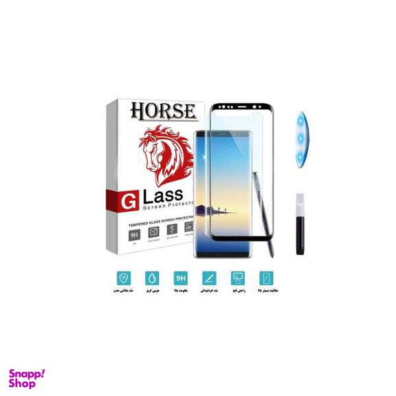 محافظ صفحه نمایش یووی لایت و نانو 3D هورس مدل LVB مناسب گوشی سامسونگ Galaxy Note 9 مجموعه دو عددی