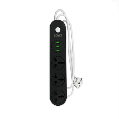 سه راهی برق و شارژ USB الدینیو (Ldnio) مدل SC3301