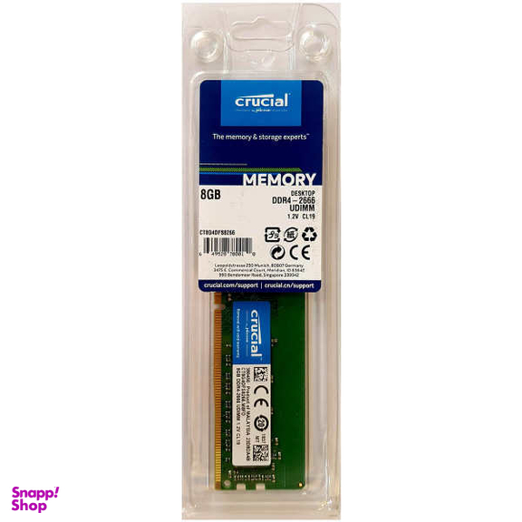 رم دسکتاپ DDR4 تک کاناله 2666 مگاهرتز CL19 کروشیال ظرفیت 8 گیگابایت