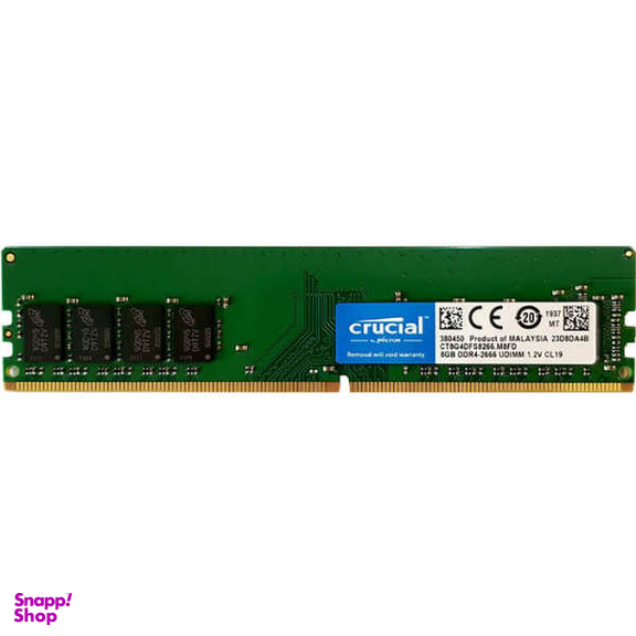 رم دسکتاپ DDR4 تک کاناله 2666 مگاهرتز CL19 کروشیال ظرفیت 8 گیگابایت