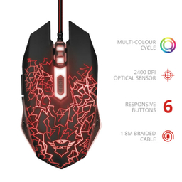 ماوس مخصوص بازی تراست مدل GXT 105 Izza Illuminated