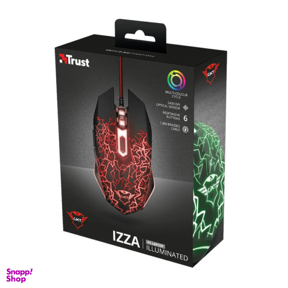 ماوس مخصوص بازی تراست مدل GXT 105 Izza Illuminated