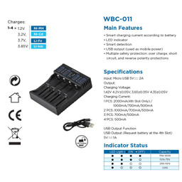 شارژر باتری وستینگهاوس مدل WBC-011-CB