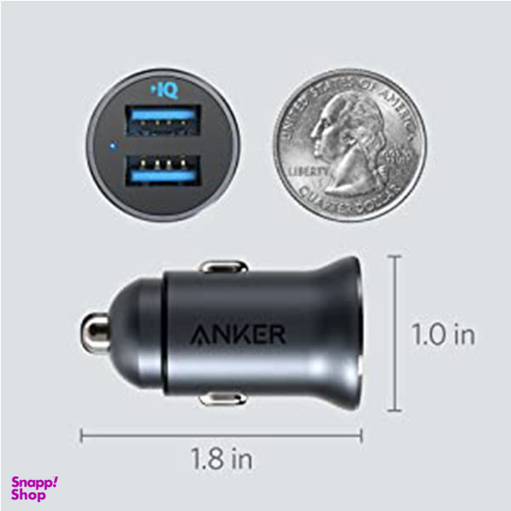 شارژر فندکی انکر (Anker) مدل A2727 Powerdrive2 Alloy