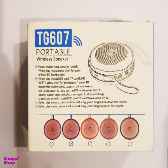 اسپیکر بلوتوثی قابل حمل تی اند جی مدل TG607