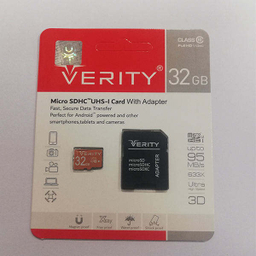کارت حافظه microSDHC وریتی مدل Ultra کلاس 10 استاندارد UHS-I U1 سرعت 95MBps ظرفیت 32 گیگابایت به همراه آداپتور SD