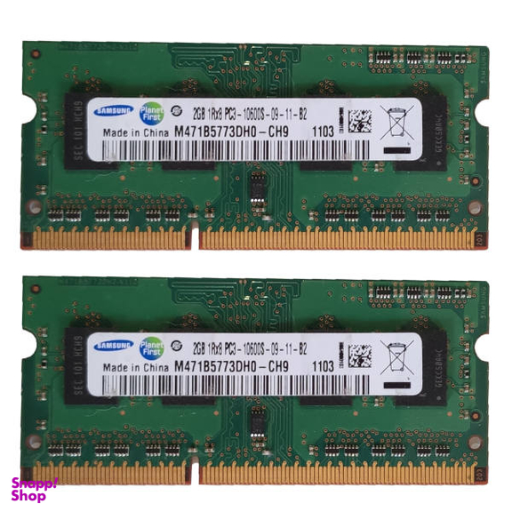 رم لپ تاپ DDR3 تک کاناله 1333 مگاهرتز B2 سامسونگ مدل 10600s ظرفیت 2 گیگابایت