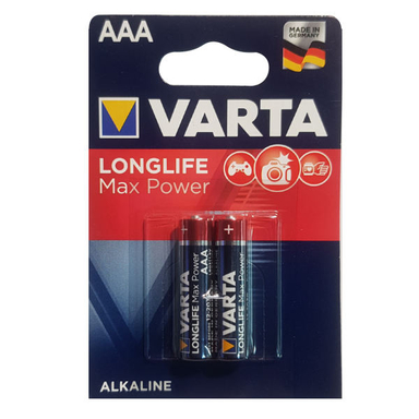 باتری نیم قلمی وارتا (Varta) مدل MAX-4703 بسته 2 عددی