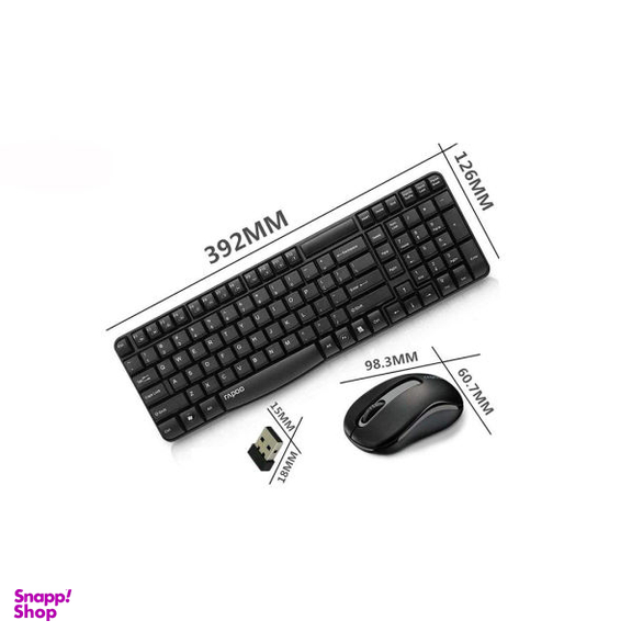 کیبورد و ماوس بی سیم رپو مدل X1800S