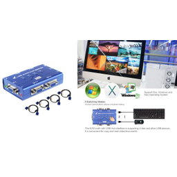 سوییچ VGA KVM چهار پورت USB کی نت پلاس مدلKPU624