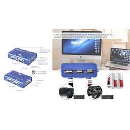 سوییچ VGA KVM چهار پورت USB کی نت پلاس مدلKPU624
