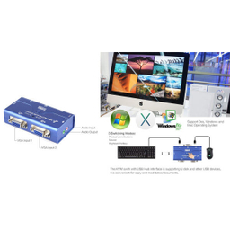 سوییچ KVM دو پورت USB کی نت پلاس مدلKPU622