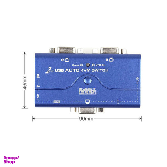 سوییچ KVM دو پورت USB کی نت پلاس مدلKPU622