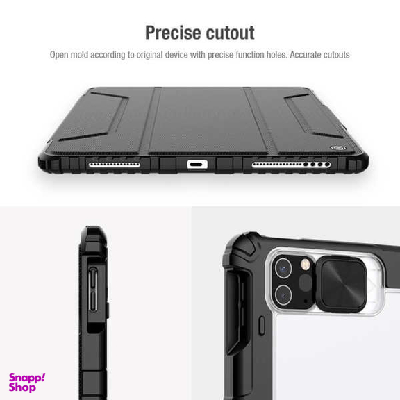 کیف کلاسوری نیلکین مدل Camshield Bumper Leather مناسب برای تبلت اپل iPad Pro 12.9 2020 / iPad Pro 12.9 2021