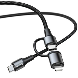 کابل تبدیل USB-C به USB-C/لایتنینگ باسیوس مدل CATLYW-H01 طول 1 متر